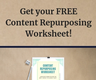 Free content repurposing worksheet